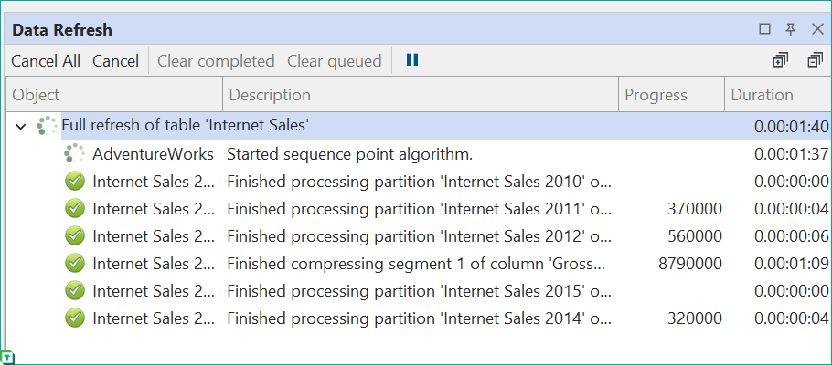 Data Refresh View2