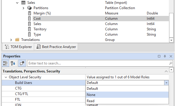 Data Security Create Role