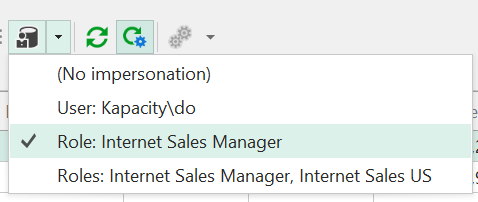 Impersonation Dropdown